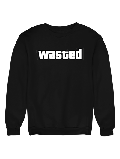 Wasted Baskılı Sweatshirt
