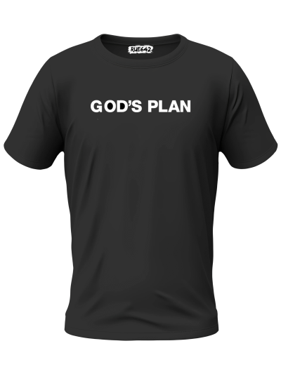 Gods Plan Baskılı Tişört