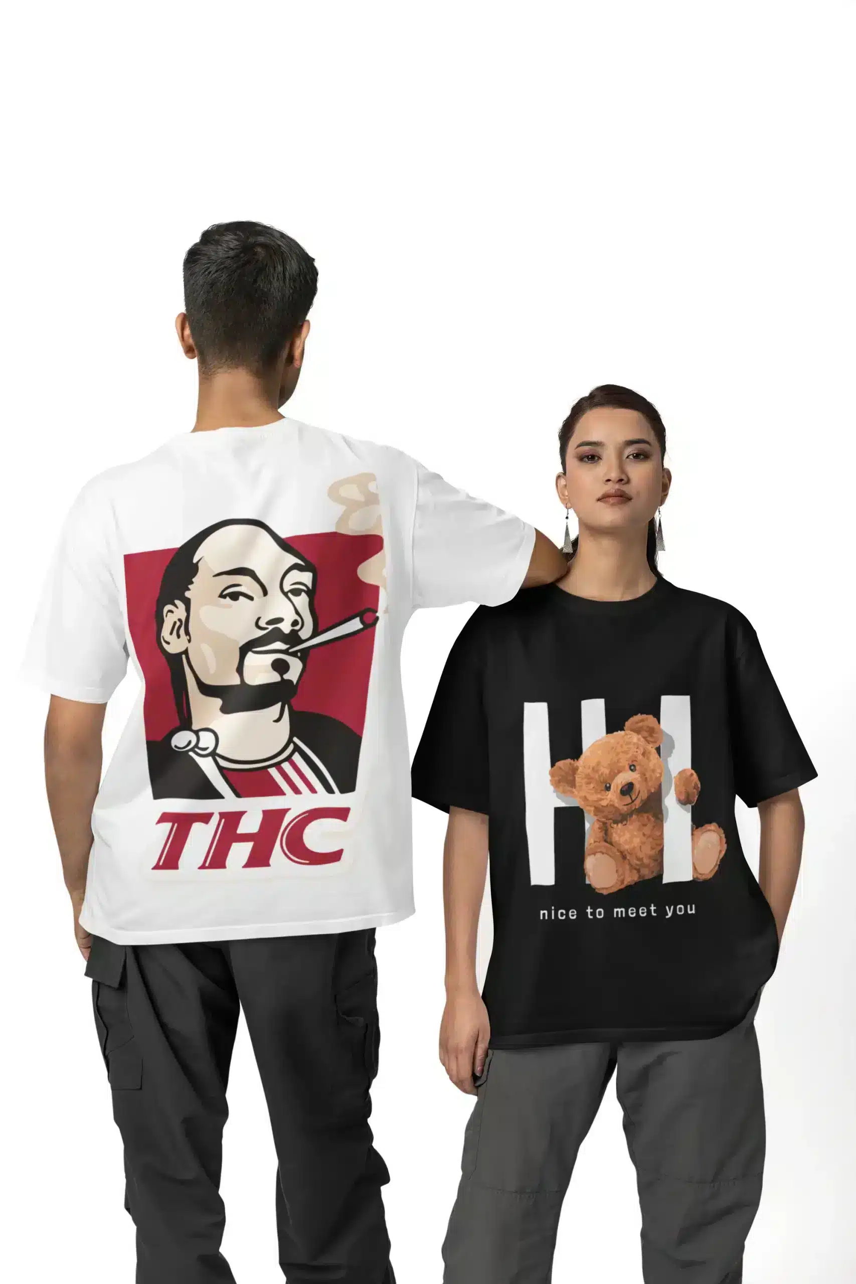 sırt baskılı tişört